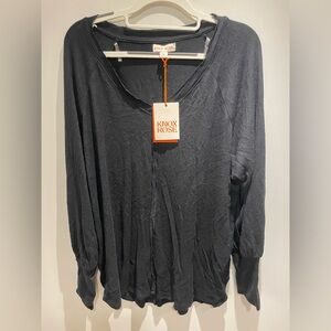 Knox Rose Women's Dark Gray Blouse